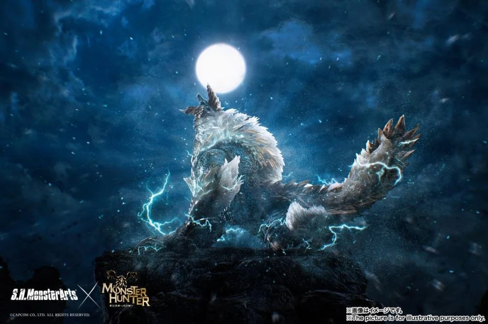 Bandai Monster Hunter World Iceborne S.H.MonsterArts Zinogre 10 Bandai Monster Hunter World Iceborne S.H.MonsterArts Zinogre - Image 8