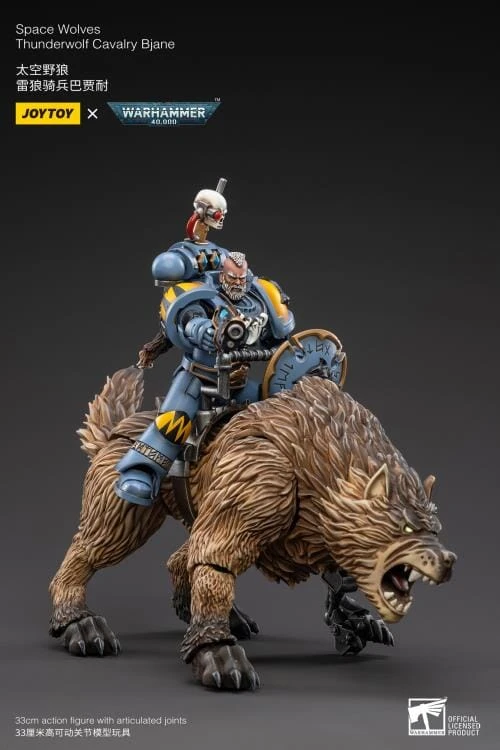 Warhammer 40K Space Wolves Thunderwolf Cavalry Bjane 1/18 Scale Figure 11 Warhammer 40K Space Wolves Thunderwolf Cavalry Bjane 1/18 Scale Figure - Image 9