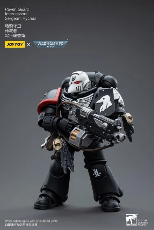 Warhammer 40K Raven Guard Intercessors Sergeant Rychas 1/18 Scale Figure 5 Warhammer 40K Raven Guard Intercessors Sergeant Rychas 1/18 Scale Figure - Image 3