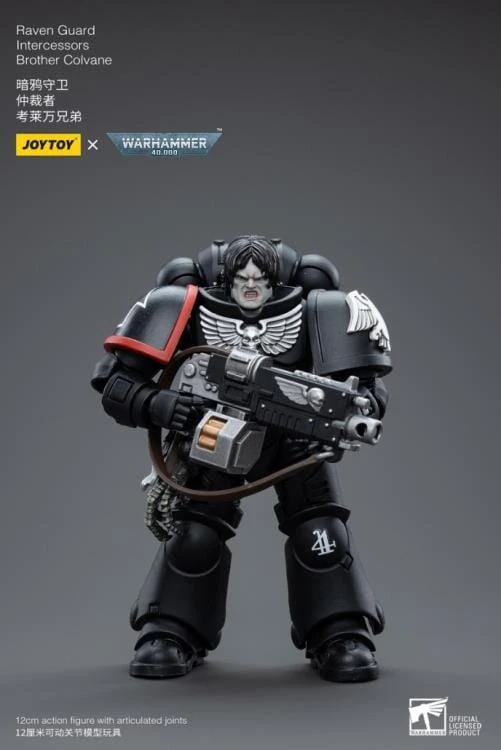 Warhammer 40K Raven Guard Intercessors Brother Colvane 1/18 Scale Figure 4 Warhammer 40K Raven Guard Intercessors Brother Colvane 1/18 Scale Figure - Image 2