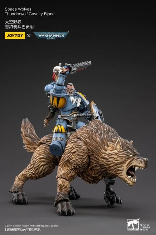 Warhammer 40K Space Wolves Thunderwolf Cavalry Bjane 1/18 Scale Figure 9 Warhammer 40K Space Wolves Thunderwolf Cavalry Bjane 1/18 Scale Figure - Image 7