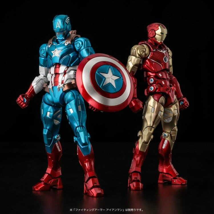 Bandai Marvel Fighting Armor Captain America Figure 16 Bandai Marvel Fighting Armor Captain America Figure - Image 14
