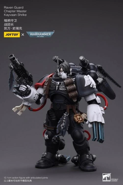 Warhammer 40K Raven Guard Chapter Master Kayvaan Shrike 1/18 Scale Figure 6 Warhammer 40K Raven Guard Chapter Master Kayvaan Shrike 1/18 Scale Figure - Image 4