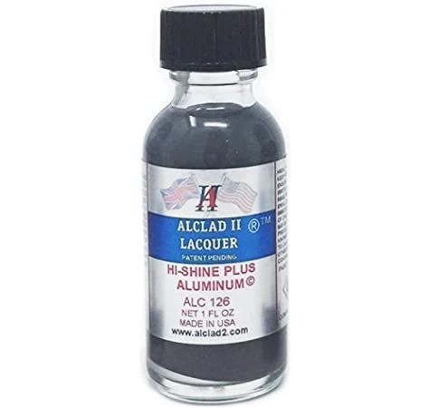 STEVENS Alclad II 1oz. Hi-Shine Plus Aluminum Lacquer Paint ALC-126 3 STEVENS Alclad II 1oz. Hi-Shine Plus Aluminum Lacquer Paint ALC-126