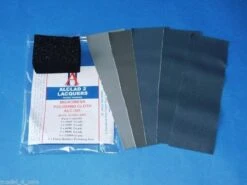 STEVENS Micromesh Polishing Cloth Set (5 Diff Grades & Rubber Support Block)