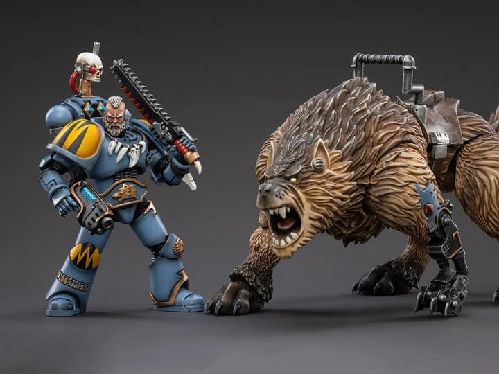 Warhammer 40K Space Wolves Thunderwolf Cavalry Bjane 1/18 Scale Figure 3 Warhammer 40K Space Wolves Thunderwolf Cavalry Bjane 1/18 Scale Figure