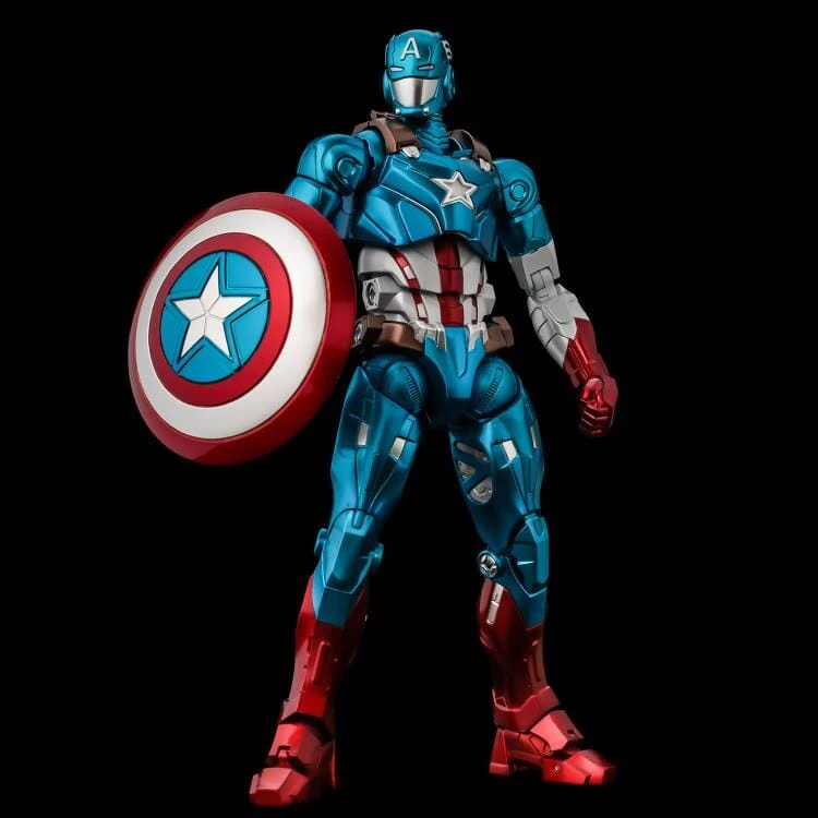 Bandai Marvel Fighting Armor Captain America Figure 4 Bandai Marvel Fighting Armor Captain America Figure - Image 2