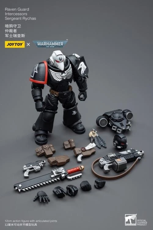 Warhammer 40K Raven Guard Intercessors Sergeant Rychas 1/18 Scale Figure 11 Warhammer 40K Raven Guard Intercessors Sergeant Rychas 1/18 Scale Figure - Image 9