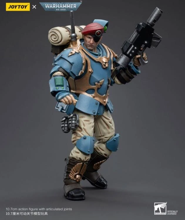 Warhammer 40k Astra Militarum Tempestus Scions Command Squad 55th Kappic Eagles Banner Bearer 1/18 Scale Figure 10 Warhammer 40k Astra Militarum Tempestus Scions Command Squad 55th Kappic Eagles Banner Bearer 1/18 Scale Figure - Image 8