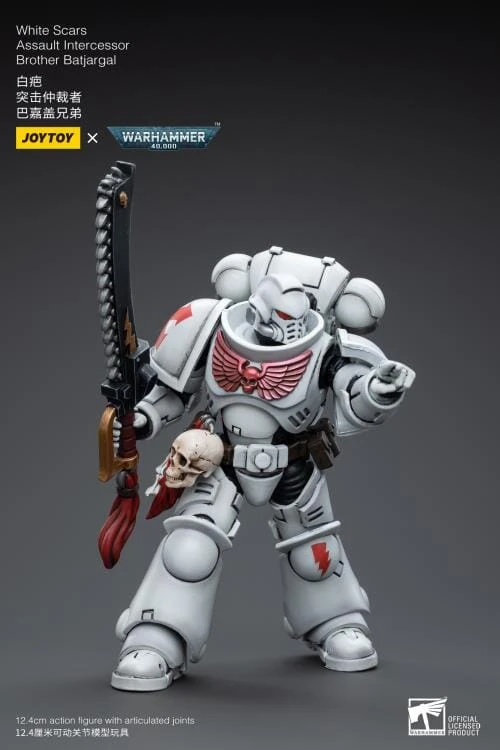 Warhammer 40K White Scars Assault Intercessor Brother Batjargal 1/18 Scale Figure 7 Warhammer 40K White Scars Assault Intercessor Brother Batjargal 1/18 Scale Figure - Image 5