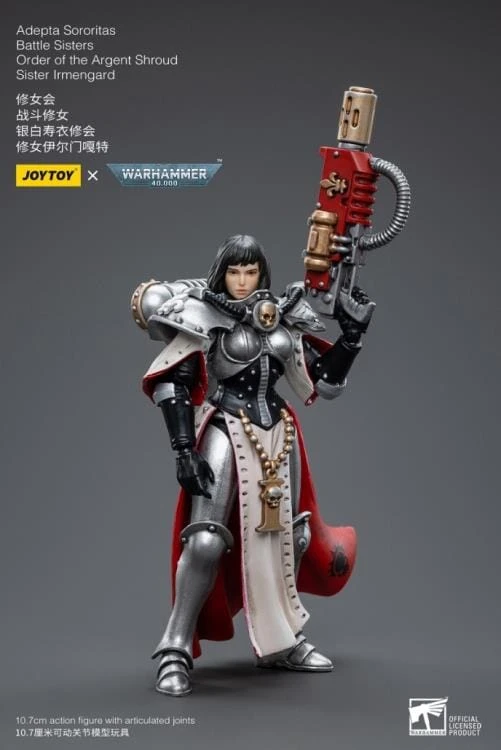 Warhammer 40k Adepta Sororitas Battle Sisters Order Of The Argent Shroud Sister Irmengard 1/18 Scale Figure 11 Warhammer 40k Adepta Sororitas Battle Sisters Order Of The Argent Shroud Sister Irmengard 1/18 Scale Figure - Image 9