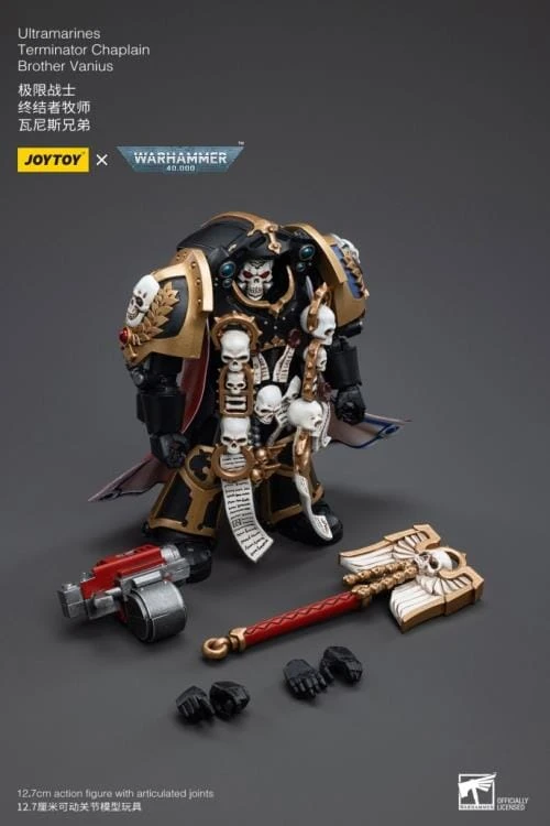 Warhammer 40K Ultramarines Terminator Chaplain Brother Vanius 1/18 Scale Figure 11 Warhammer 40K Ultramarines Terminator Chaplain Brother Vanius 1/18 Scale Figure - Image 9