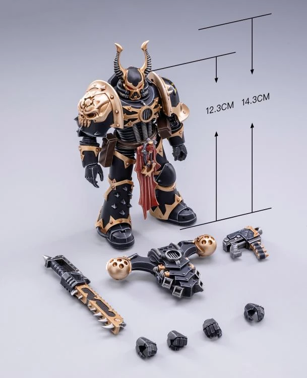 Warhammer 40K Black Legion Brother Talas 1/18 Scale Figure 7 Warhammer 40K Black Legion Brother Talas 1/18 Scale Figure - Image 5