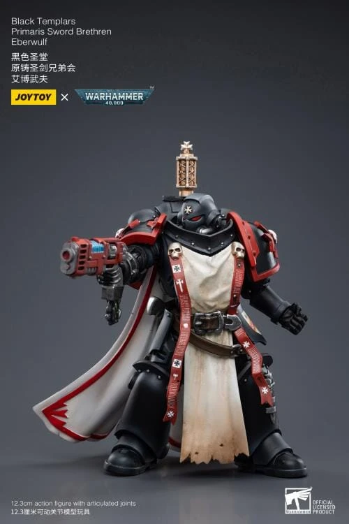 Warhammer 40K Black Templars Primaris Sword Brethren Eberwulf 1/18 Scale Figure 10 Warhammer 40K Black Templars Primaris Sword Brethren Eberwulf 1/18 Scale Figure - Image 8
