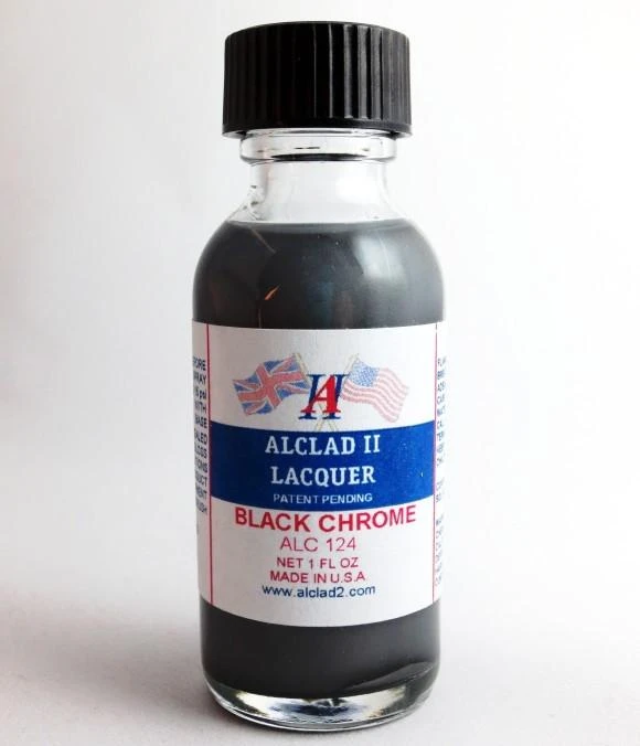 STEVENS Alclad II 1oz. Bottle Black Chrome Lacquer ALC-124 3 STEVENS Alclad II 1oz. Bottle Black Chrome Lacquer ALC-124