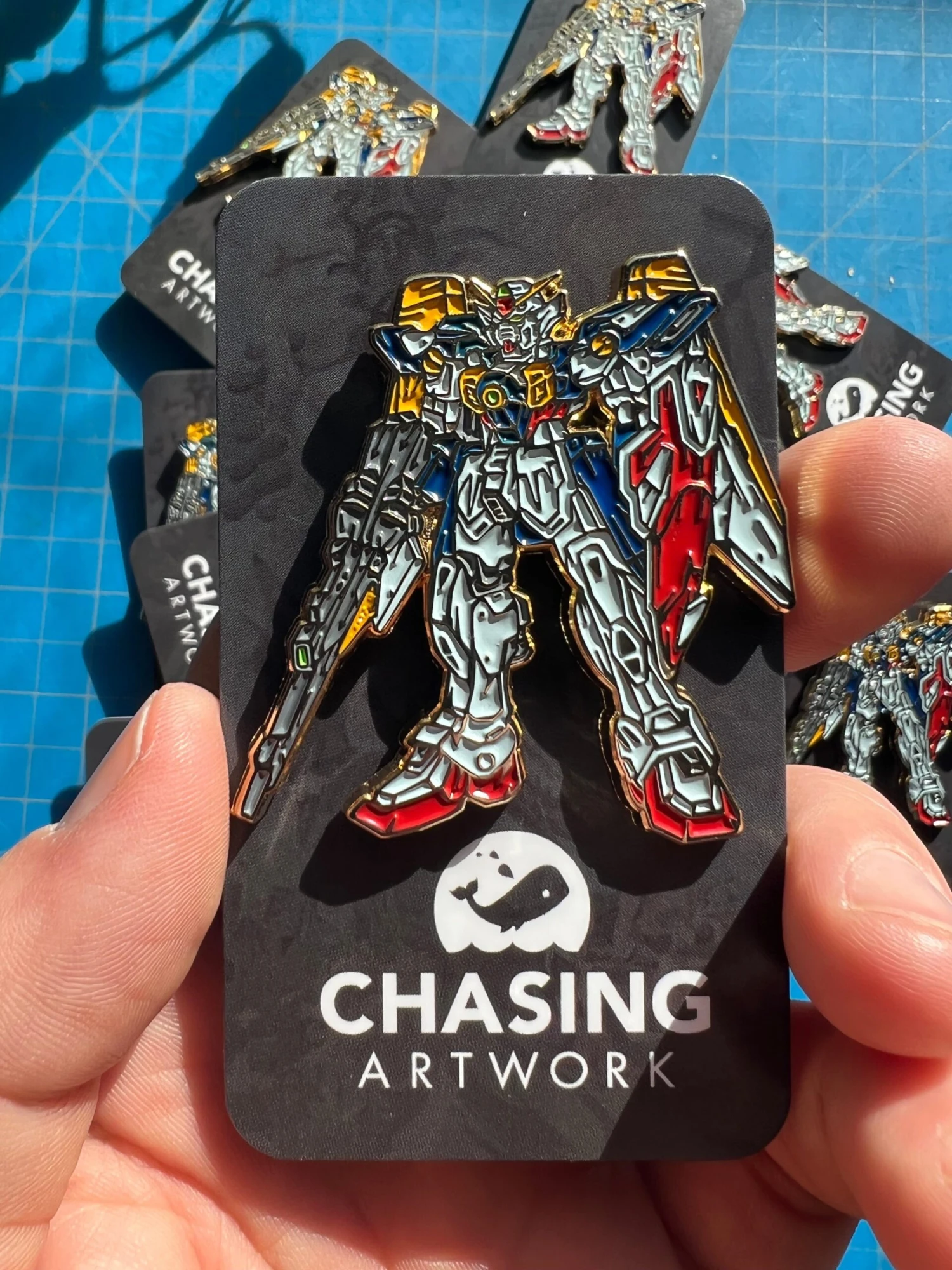 Limited Chasing Artwork Gundam Wing Enamel Pin 3 Limited Chasing Artwork Gundam Wing Enamel Pin