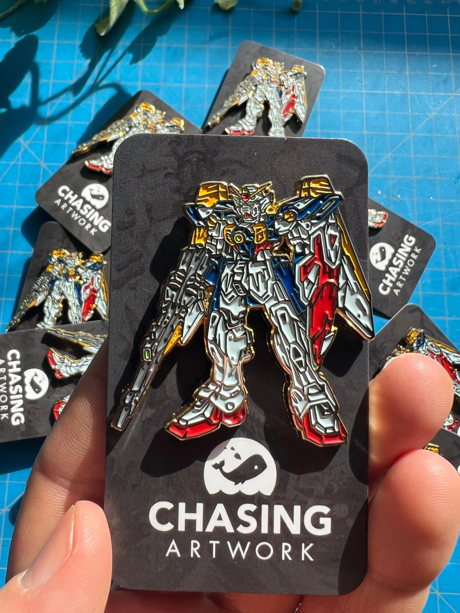 Limited Chasing Artwork Gundam Wing Enamel Pin 4 Limited Chasing Artwork Gundam Wing Enamel Pin - Image 2