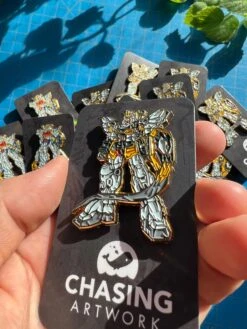 Limited Chasing Artwork Gundam Sandrock Enamel Pin -Cheap Figures Store IMG 2976