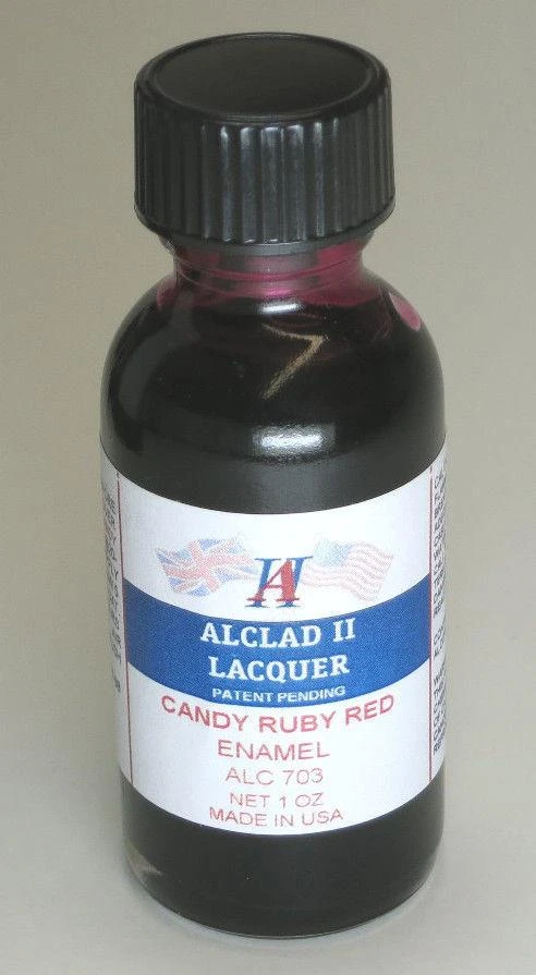 STEVENS Alclad II 1oz. Bottle Candy Ruby Red Enamel ALC-703 3 STEVENS Alclad II 1oz. Bottle Candy Ruby Red Enamel ALC-703