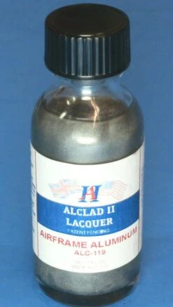 STEVENS Alclad II 1oz. Bottle Airframe Aluminum Lacquer ALC-119