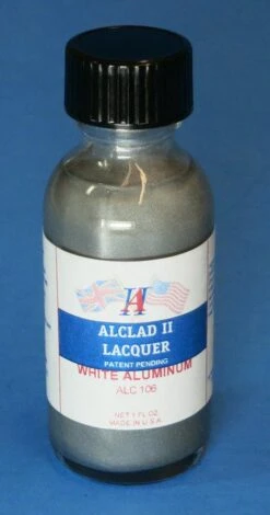 STEVENS Alclad II 1oz. Bottle White Aluminum Lacquer
