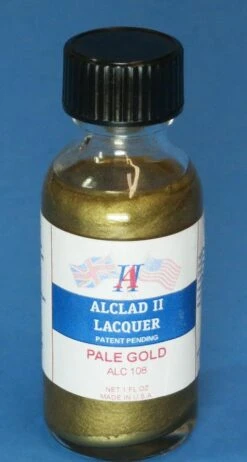 STEVENS Alclad II 1oz. Bottle Pale Gold Lacquer ALC-108