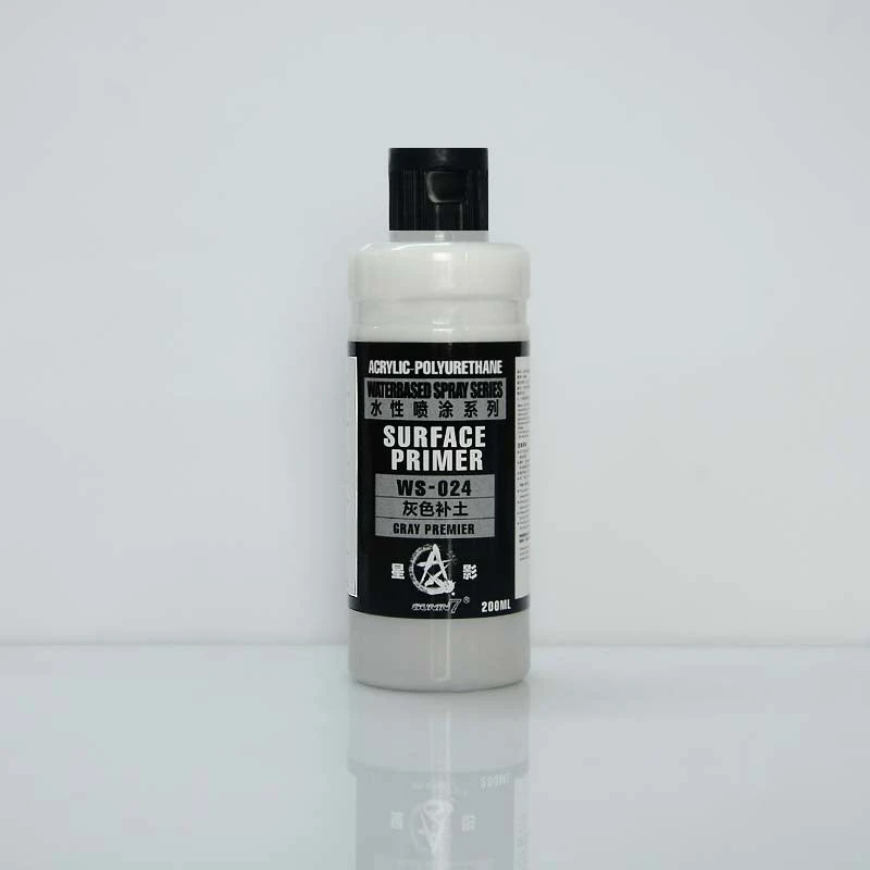 Sunin Acrylic Primer WS-024 Surface Primer (Gray Premier) 200ML 3 Sunin Acrylic Primer WS-024 Surface Primer (Gray Premier) 200ML