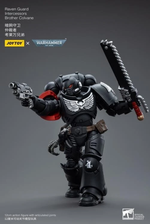 Warhammer 40K Raven Guard Intercessors Brother Colvane 1/18 Scale Figure 9 Warhammer 40K Raven Guard Intercessors Brother Colvane 1/18 Scale Figure - Image 7