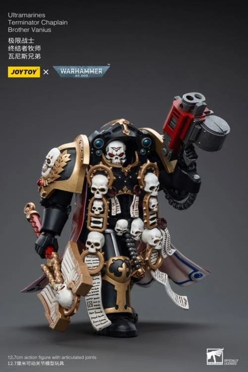 Warhammer 40K Ultramarines Terminator Chaplain Brother Vanius 1/18 Scale Figure 10 Warhammer 40K Ultramarines Terminator Chaplain Brother Vanius 1/18 Scale Figure - Image 8