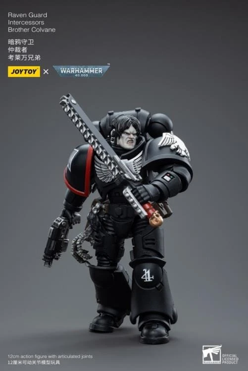 Warhammer 40K Raven Guard Intercessors Brother Colvane 1/18 Scale Figure 7 Warhammer 40K Raven Guard Intercessors Brother Colvane 1/18 Scale Figure - Image 5