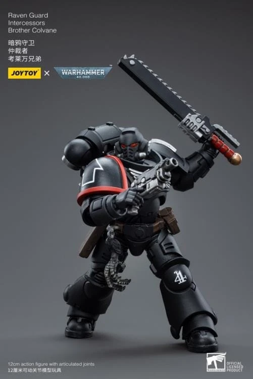 Warhammer 40K Raven Guard Intercessors Brother Colvane 1/18 Scale Figure 8 Warhammer 40K Raven Guard Intercessors Brother Colvane 1/18 Scale Figure - Image 6