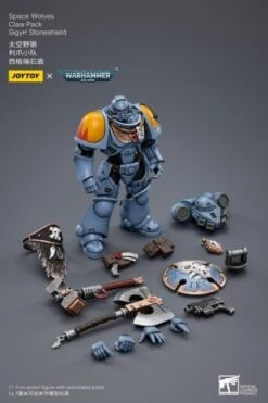 Warhammer 40K Space Wolves Claw Pack Sigyrr Stoneshield 1/18 Scale Figure -Cheap Figures Store de133ec9 717f 416f b785 88b84056afa9