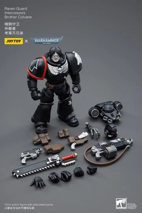 Warhammer 40K Raven Guard Intercessors Brother Colvane 1/18 Scale Figure 11 Warhammer 40K Raven Guard Intercessors Brother Colvane 1/18 Scale Figure - Image 9