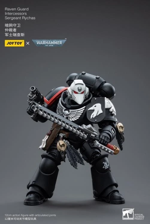 Warhammer 40K Raven Guard Intercessors Sergeant Rychas 1/18 Scale Figure 9 Warhammer 40K Raven Guard Intercessors Sergeant Rychas 1/18 Scale Figure - Image 7