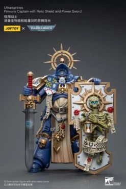 Warhammer 40K Ultramarines Primaris Captain (Relic Shield And Power Sword) 1/18 Scale Figure -Cheap Figures Store faad6733 6a62 46de a1bb efb773de30be