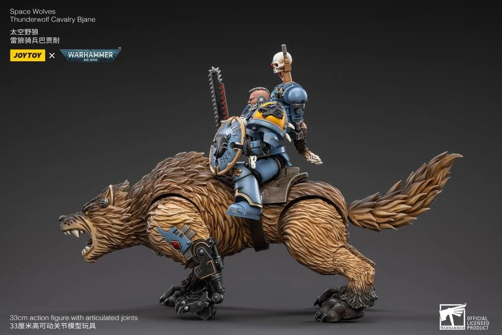 Warhammer 40K Space Wolves Thunderwolf Cavalry Bjane 1/18 Scale Figure 10 Warhammer 40K Space Wolves Thunderwolf Cavalry Bjane 1/18 Scale Figure - Image 8