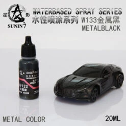 Sunin Acrylic Metal Color W133: Metal Black